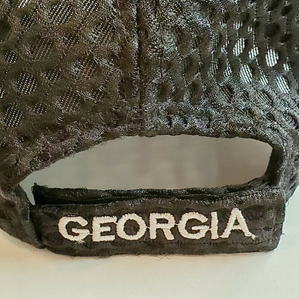 Georgia GA Red Black Hat Cap Adjustable Strap OS EUC MUST SEE! - Picture 4 of 5